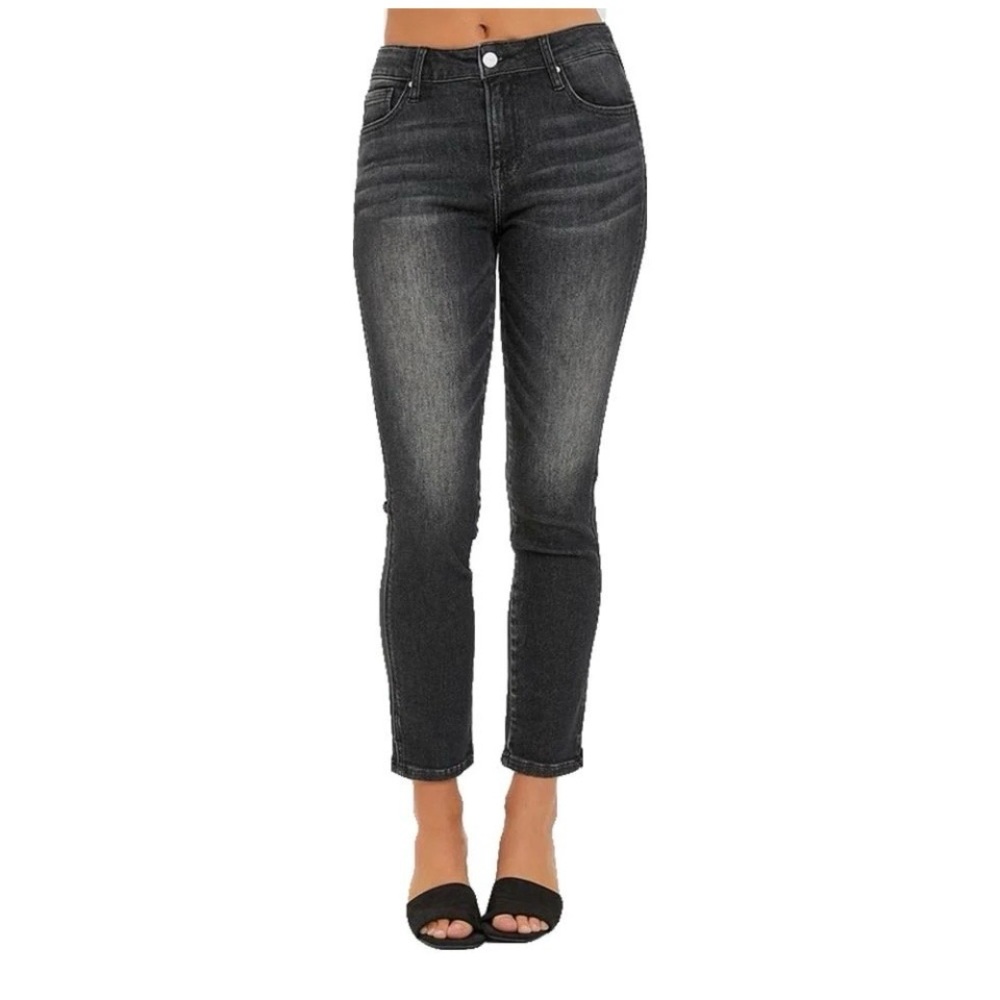 Risen Black Faded High Rise Stretch Skinny Jeans size‎ 31 Boho Streetwear NEW